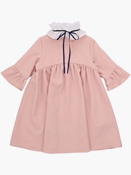 Нарядное платье со сьемным воротником UD 6224 крем-роз - Mini maxi фото 4