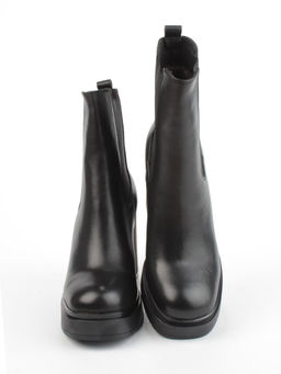 04-M3-1469 BLACK Ботильоны зимние женские (натуральная кожа, натуральный мех)