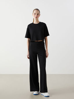 Bisiklet Yaka Kad?n Crop