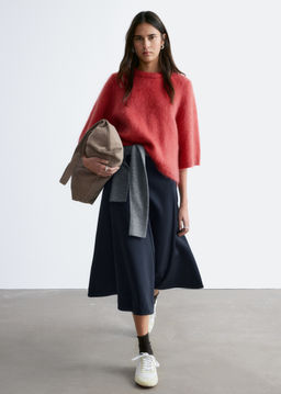 Mohair-Blend Knitted T-shirt - H&m фото 5