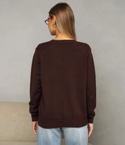 Джемпер #КТ24069, шоколадный - Dommod фото 3