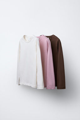 3-PACK OF PLAIN T-SHIRTS