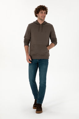Erkek Vizon Basic Sweatshirt Sepette S_rpriz _ndirim - U.s. polo assn фото 4