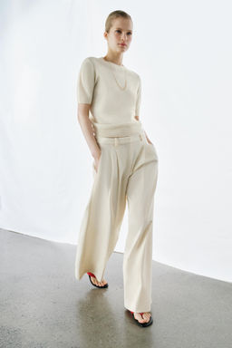 JERSEY 100% LANA MANGA CORTA / Crudo