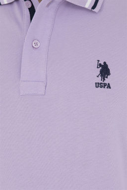 Футболка мужская U.S. Polo Assn сиреневая фото 7