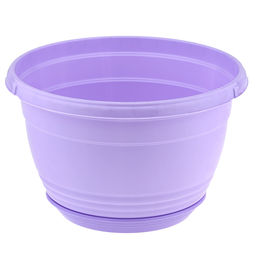 Горшок для цветов пластмассовый Глория 3,3л, д21,5см, h14см, с поддоном, лавандовый (Россия)
