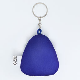 Брелок новогодний мягкий «Змея в яйце», голубая