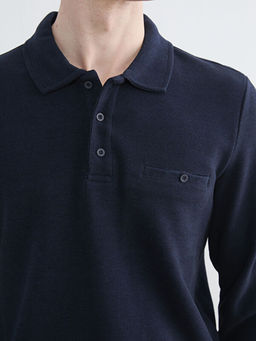 Polo Yaka Erkek Sweatshirt