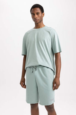 DeFactoFit Футболка оверсайз с круглым вырезом и короткими рукавами с принтом из 100% хлопка  фото 4