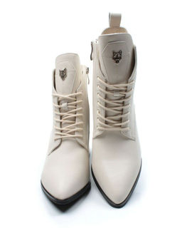 01-PCG270-2 LT.BEIGE Ботинки демисезонные женские (натуральная кожа, байка)