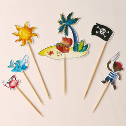 Набор для украшения Пиратская вечеринка, набор 6 шт. - Страна карнавалия фото 2