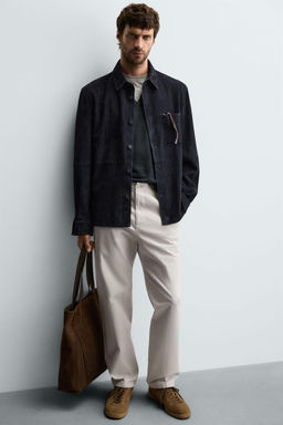 STRAIGHT-LEG TWILL TROUSERS - Zara фото 5