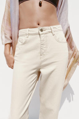 JEANS Z.02 STRAIGHT ANKLE HIGH-WAIST - Zara фото 4