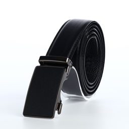 Ремень мужской, пряжка автомат, регулируемая длина 120 см, ширина 3.6 см, чёрный