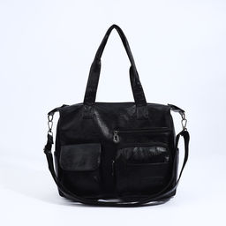 Сумка-тоут на молнии цвет чёрный