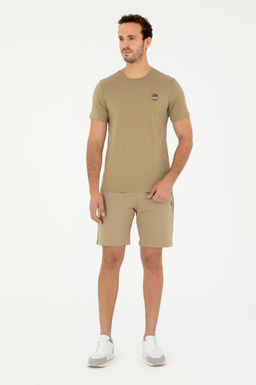 Мужские трикотажные шорты цвета хаки - U.s. polo assn фото 3