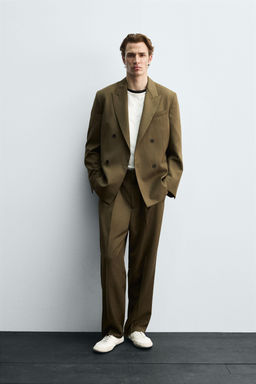 LIMITED EDITION SUIT TROUSERS WITH PLEATS