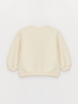 Bisiklet Yaka Bask?l? K?z Bebek Sweatshirt 3l? - Waikiki фото 3