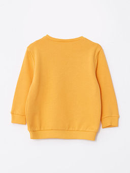 Bisiklet Yaka Uzun Kollu Bask?l? Erkek Bebek Sweatshirt - Waikiki фото 2