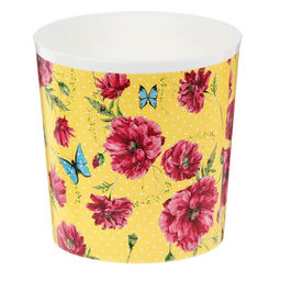 Цена за 7 шт. Кашпо «Цветы и бабочки», 1.6 л