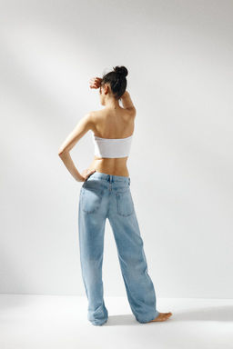 TRF CURVE HIGH-WAIST JEANS - Zara фото 6