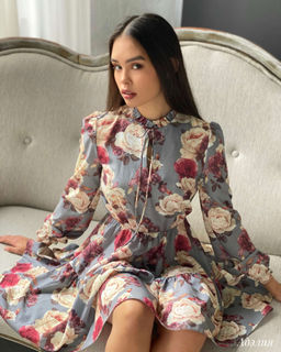 Платье Адэлия (серый) - Nadi bordo фото 7