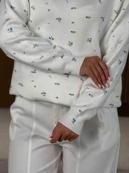 K13200 Джемпер (вязаный трикотаж) БЕЛЫЙ