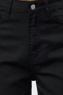 Siyah Yuksek Bel Comfort Mom Jeans TWOAW25JE00371 - Trendyolmilla фото 3