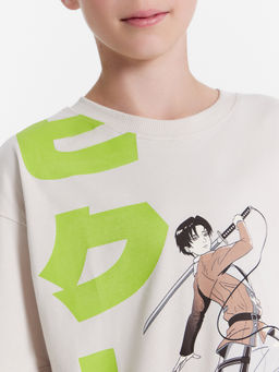 Футболка для мальчиков в сером оттенке с аниме - Mark formelle фото 5