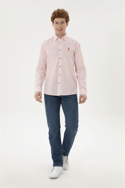 Мужская рубашка с длинным рукавом RED - U.s. polo assn фото 4