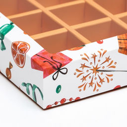 Коробка под 12 конфет новогодняя Мандарины, 19?15?3.5 см - UPAK LAND фото 7