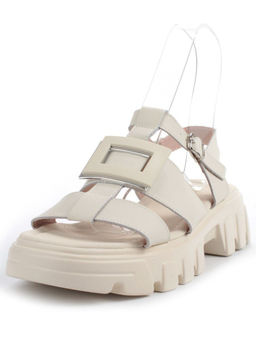 08-PEY195-2 BEIGE Босоножки женские (натуральная кожа)
