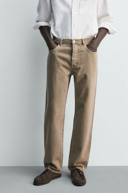 JEANS STRAIGHT FIT / Marr?n / Topo - Zara фото 2