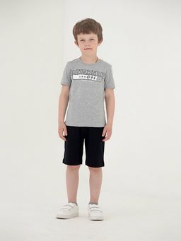 CRB wear/CWJB 63150-11 Футболка для мальчика,светло-серый меланж/Ex.Cherubino
