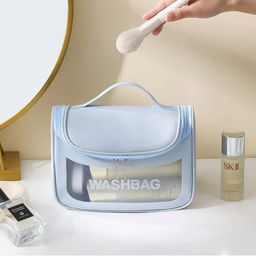 Kristaller Косметичка женская Washbag zippered envelope, голубой фото 3