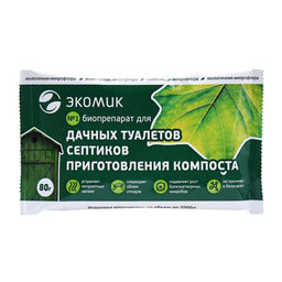 Цена за 3 шт. Биопрепарат Экомик, для септиков, дачных туалетов и компостов, 80 г - Simaland фото 2