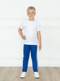 Штанишки детские васильковые с лампасами