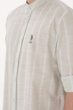 Erkek A__k Haki Uzun Kollu G_mlek Sepette S_rpriz _ndirim - U.s. polo assn фото 7