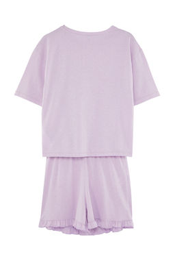 Trendyolmilla Pembe F?rf?rl? Bask?l? Sortlu Orme Pijama Tak?m? THMSS22PT0422  фото 7