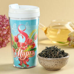 Чай подарочный в термостакане 8 Марта, 20 г
