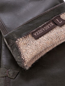 Перчатки женские ш+каш. F-IS0086 d.olive - Eleganzza фото 6