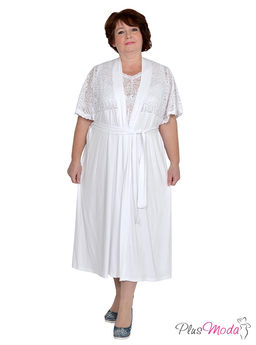 Халат-пеньюар Модель №857 размеры 44-84 - Plusmoda фото 3