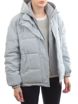 H24-088 GRAY/LT. BLUE Куртка демисезонная женская (120 гр. холлофайбер) - Fashion фото 9