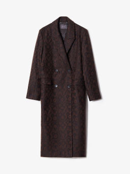 EMKA / Пальто с узором выполнено из сухой шерсти  фото 8