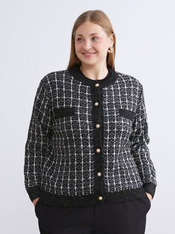 Bisiklet Yaka Desenli Kad?n Triko H?rka