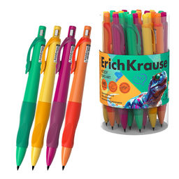 Цена за 24 шт. Карандаш механический ErichKrause Kiddy Dino Art 2.0 мм, НВ (в тубусе по 24 шт.)