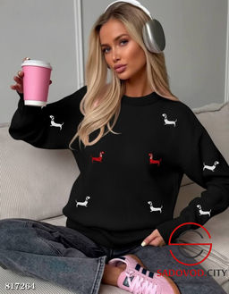 Теплая кофта с таксами - Bruno фото 4