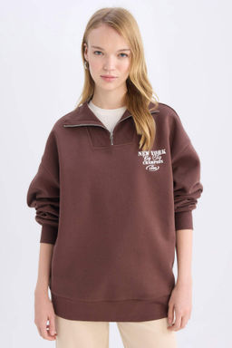 Coool Oversize Genis Kal?p Basic Duz Sweatshirt - Defacto фото 2