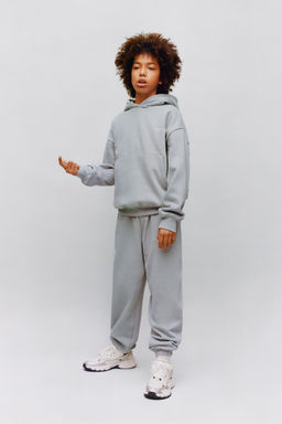 PLUSH SWEATSHIRT AND JOGGER TROUSERS SET WITH SLOGAN - Zara фото 9