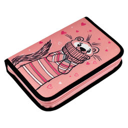 Пенал школьный, арт.53965/ 24 ХОРЕК (без наполнения, 13.3x20x3.5 cм, полиэстер, молния, полноцветная